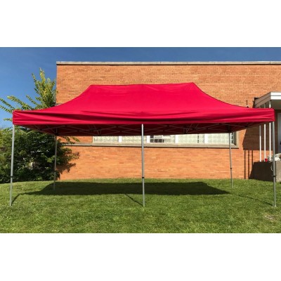 Party Tents Direct 10x20 40mm Speedy Pop Up Instant Canopy Tent, Red   